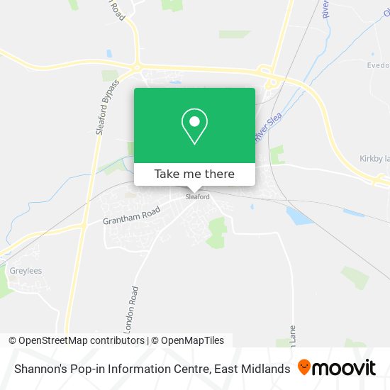 Shannon's Pop-in Information Centre map