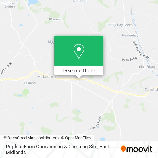 Poplars Farm Caravanning & Camping Site map