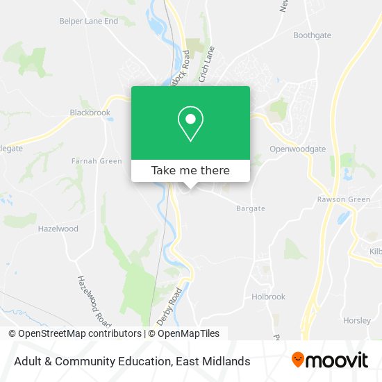 Adult & Community Education map