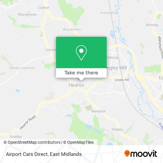 Airport Cars Direct map