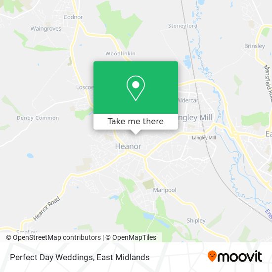 Perfect Day Weddings map