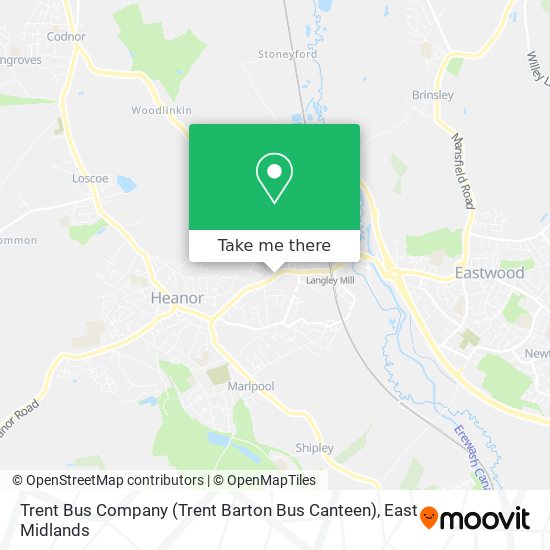 Trent Bus Company (Trent Barton Bus Canteen) map