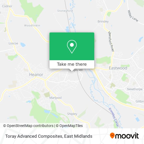 Toray Advanced Composites map