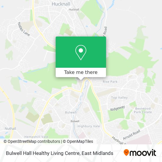 Bulwell Hall Healthy Living Centre map