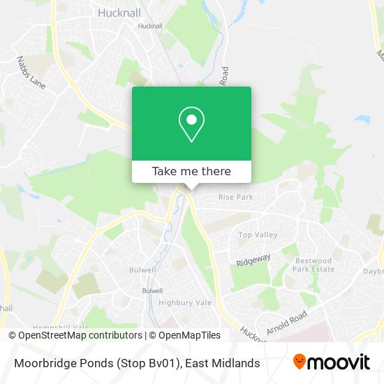 Moorbridge Ponds (Stop Bv01) map