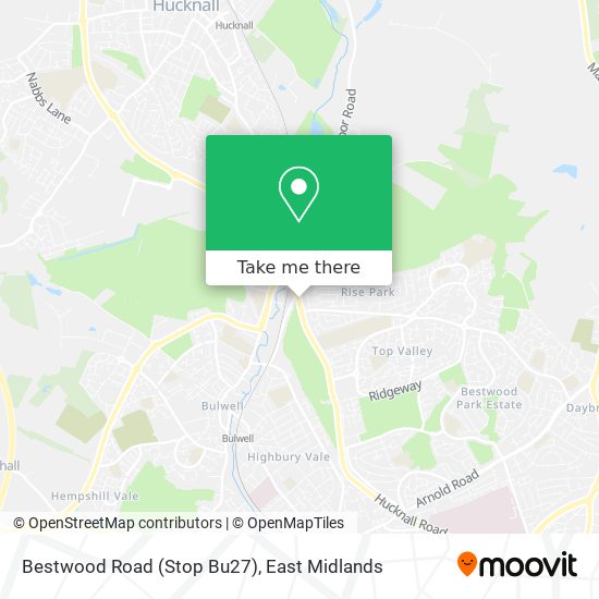 Bestwood Road (Stop Bu27) map
