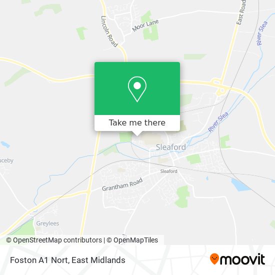 Foston A1 Nort map