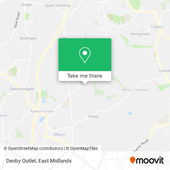 Denby Outlet map