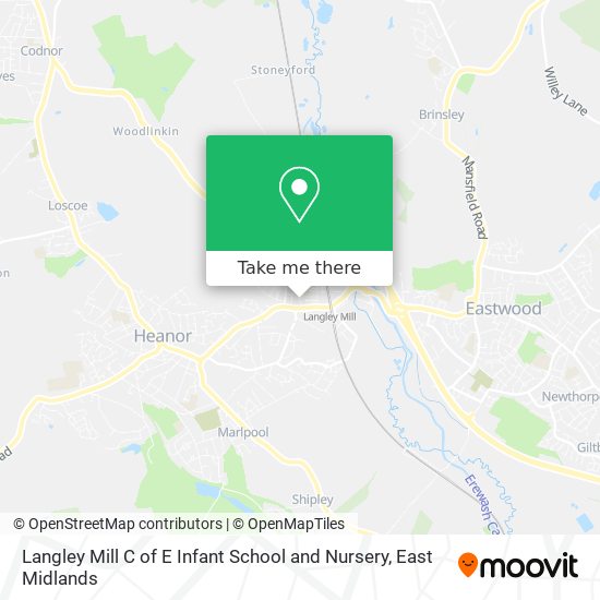 Langley Mill C of E Infant School and Nursery map