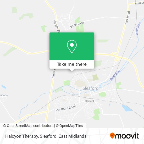 Halcyon Therapy, Sleaford map