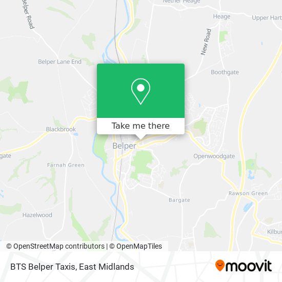 BTS Belper Taxis map