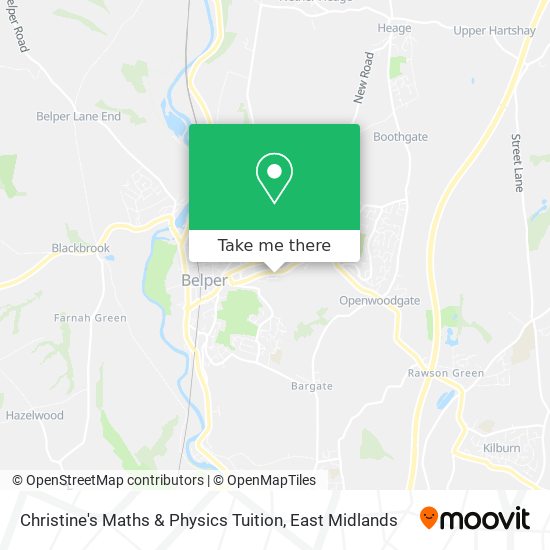 Christine's Maths & Physics Tuition map