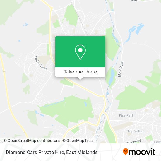 Diamond Cars Private Hire map