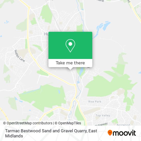Tarmac Bestwood Sand and Gravel Quarry map