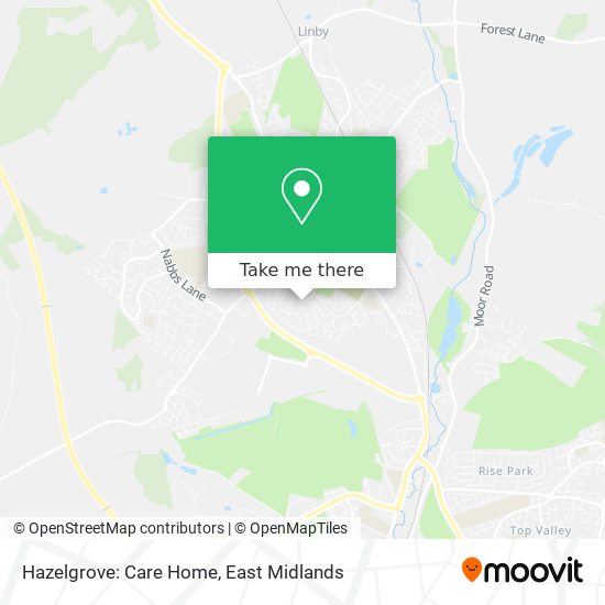 Hazelgrove: Care Home map