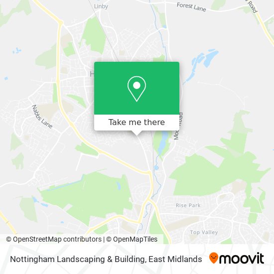 Nottingham Landscaping & Building map