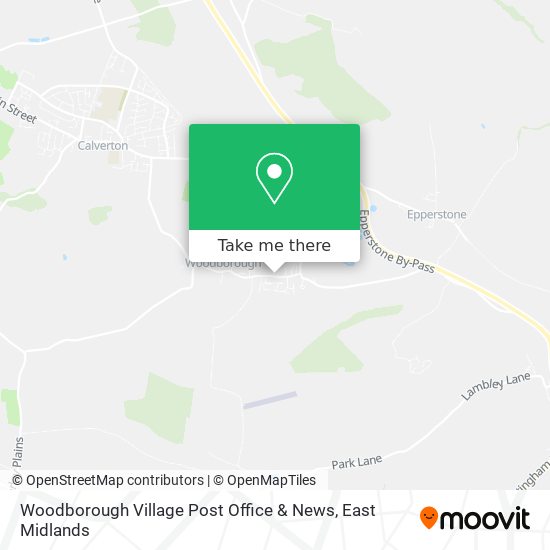 Woodborough Village Post Office & News map