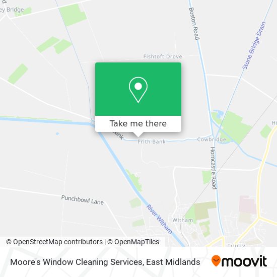Moore's Window Cleaning Services map