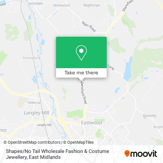 Shapes / No Tail Wholesale Fashion & Costume Jewellery map