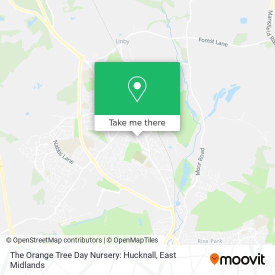 The Orange Tree Day Nursery: Hucknall map
