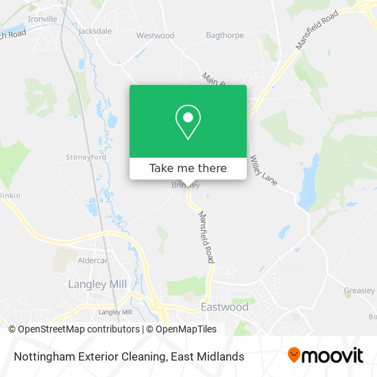 Nottingham Exterior Cleaning map