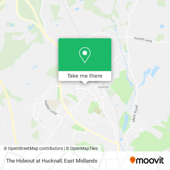 The Hideout at Hucknall map