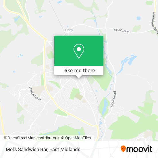 Mel's Sandwich Bar map