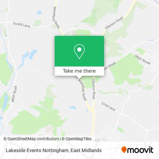 Lakeside Events Nottingham map