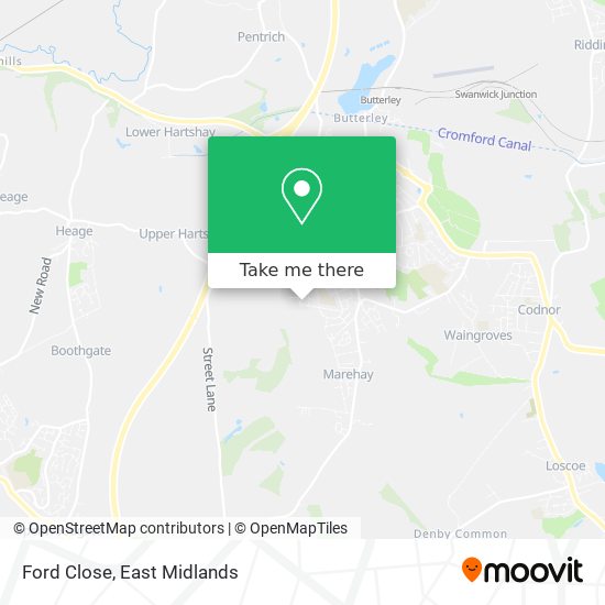 Ford Close map