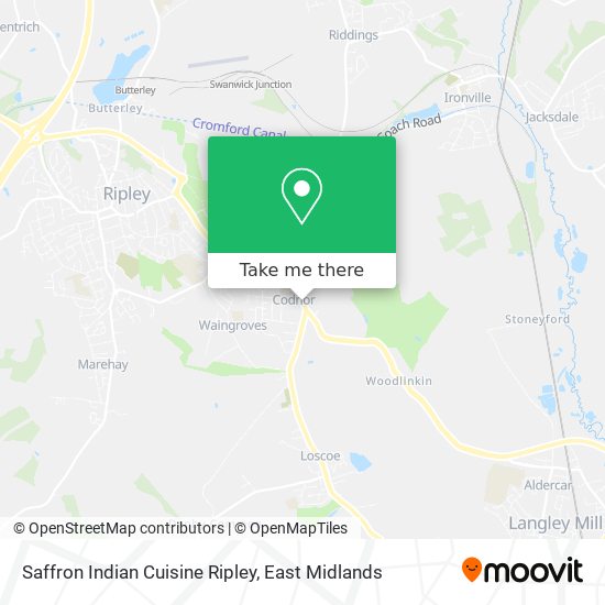 Saffron Indian Cuisine Ripley map