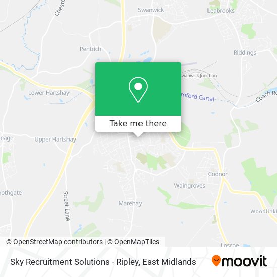 Sky Recruitment Solutions - Ripley map