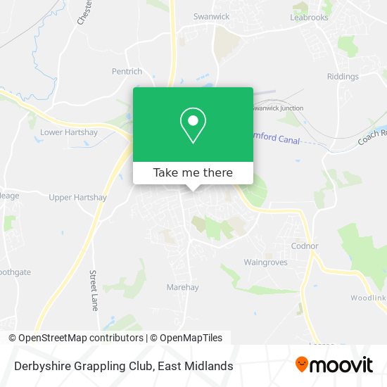 Derbyshire Grappling Club map