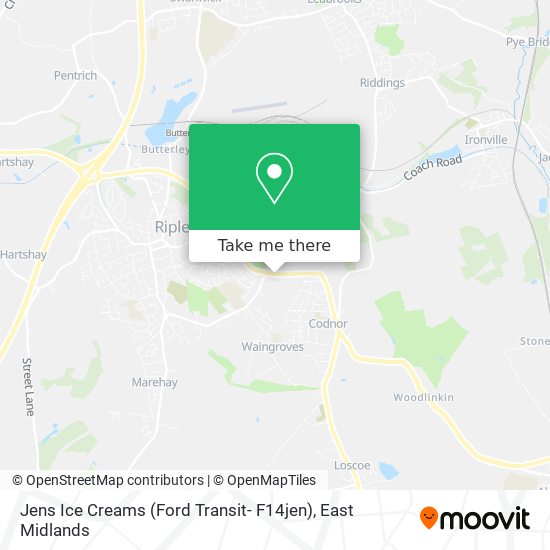 Jens Ice Creams (Ford Transit- F14jen) map