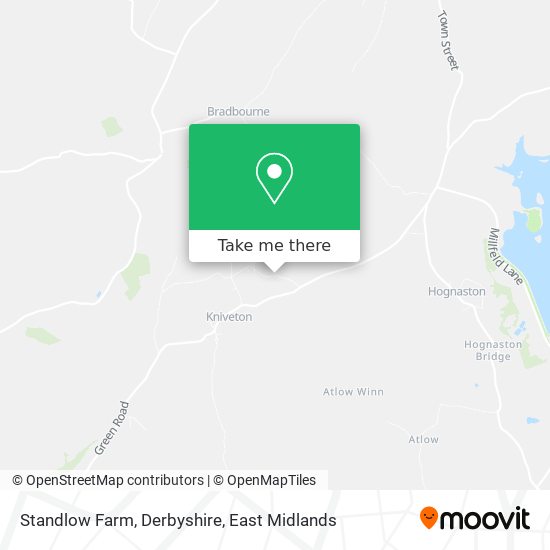 Standlow Farm, Derbyshire map