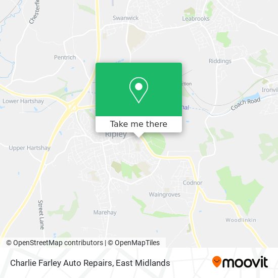 Charlie Farley Auto Repairs map