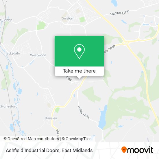 Ashfield Industrial Doors map