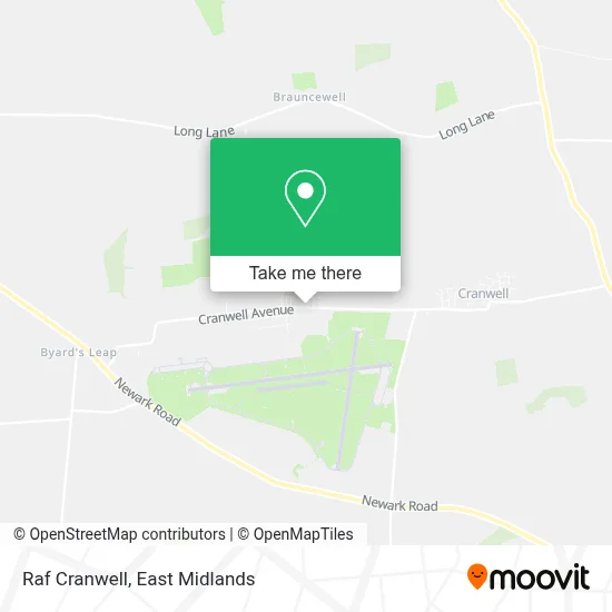 Raf Cranwell map