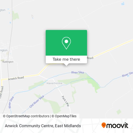 Anwick Community Centre map