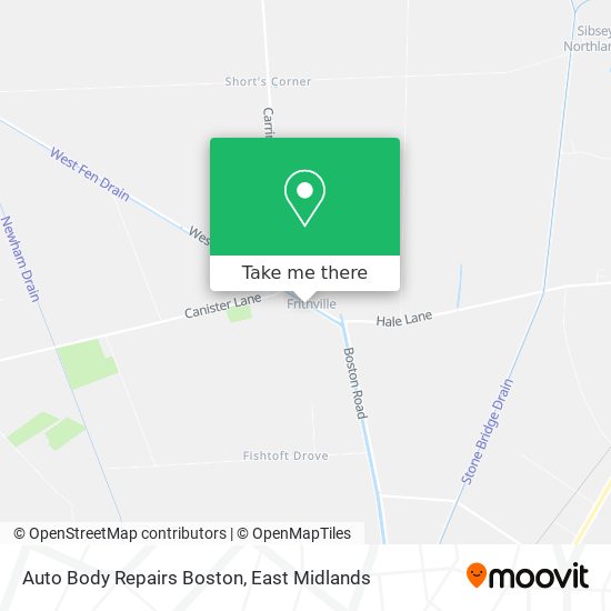 Auto Body Repairs Boston map