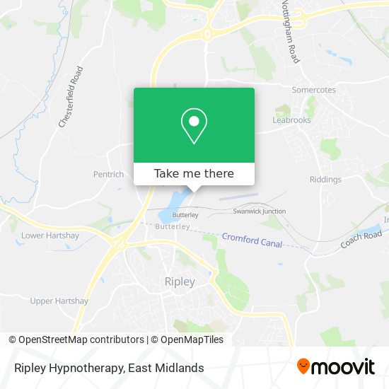 Ripley Hypnotherapy map
