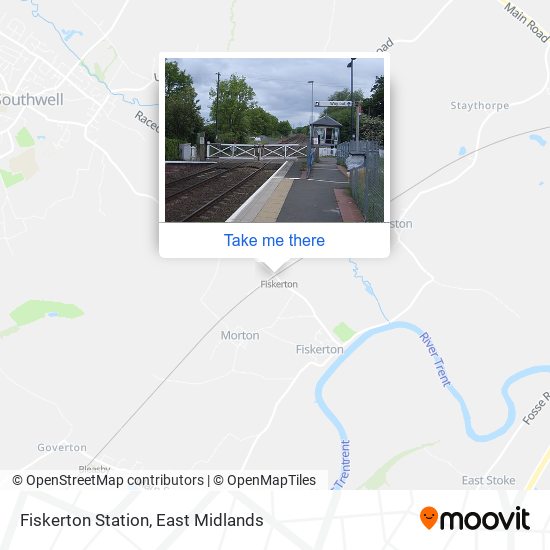 Fiskerton Station map