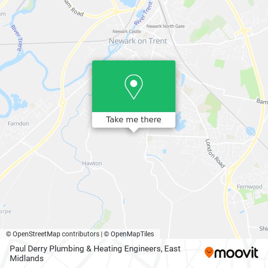 Paul Derry Plumbing & Heating Engineers map