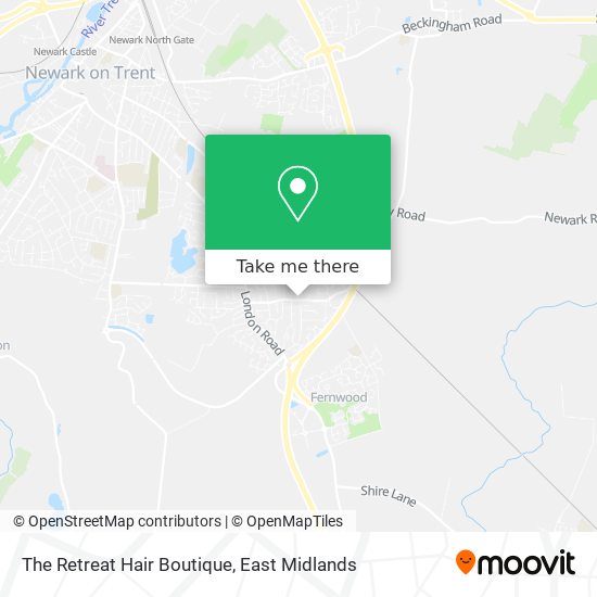 The Retreat Hair Boutique map