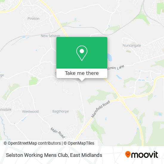 Selston Working Mens Club map