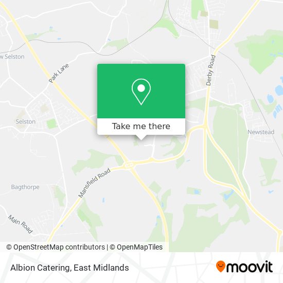 Albion Catering map