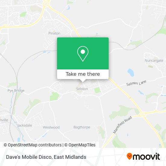 Dave's Mobile Disco map