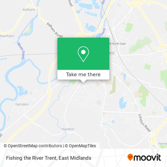 Fishing the River Trent map