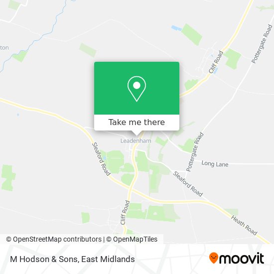 M Hodson & Sons map