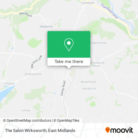 The Salon Wirksworth map
