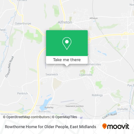 Rowthorne Home for Older People map